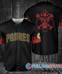 Portgas D. Ace One Piece San Diego Padres Baseball Jersey