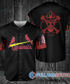 Portgas D. Ace One Piece St.Louis Cardinals Baseball Jersey