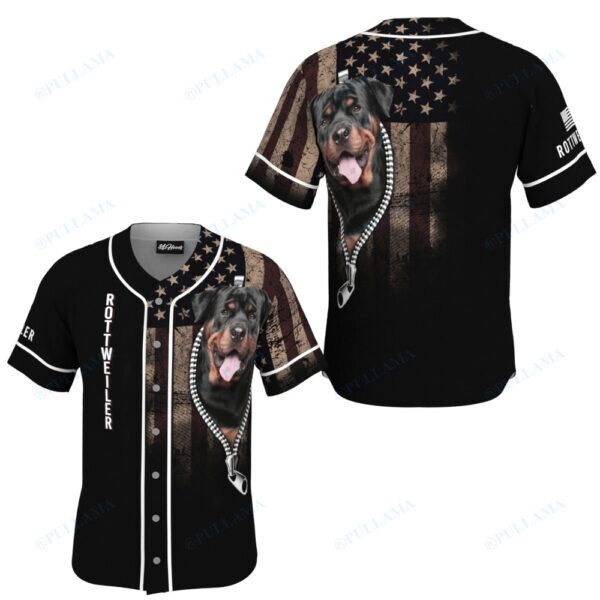 Australian Cattle Zipper Usa Flag Baseball Jersey