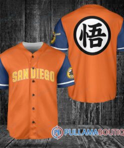 San Diego Padres Dragon Ball Z Goku Baseball Jersey