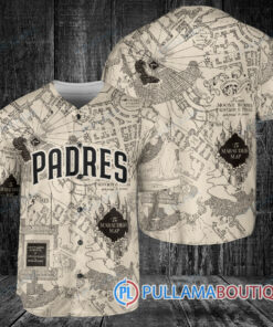 San Diego Padres Harry Potter The Marauders Map Baseball Jersey