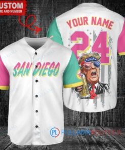 San Diego Padres Limited Edition World Series Trophy Baseball Jersey White