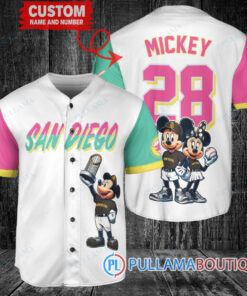 San Diego Padres Mickey Minnie Trophy Baseball Jersey White City Connect