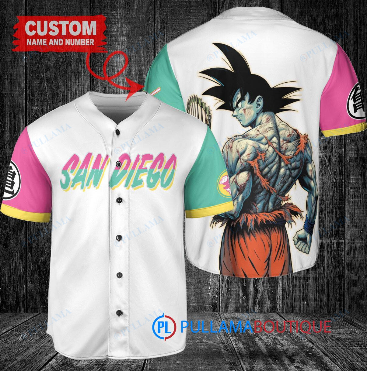 Tampa Bay Rays x Son Goku Kakarot Super Saiyan Dragon Ball Z with Trophy Baseball Jersey White Home Replica