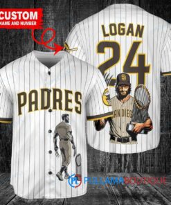 San Diego Padres x Wolverine Logan with Trophy Custom Baseball Jersey White