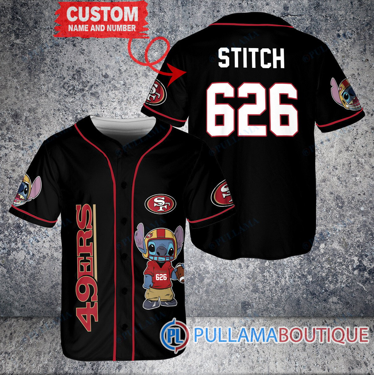 Los Angeles Rams Stitch Custom Baseball Jersey Royal