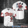 San Francisco 49ers x Mickey and Minnie with Trophy Baseball Jersey Black