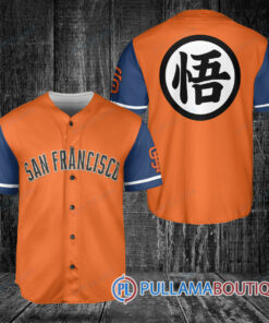 San Francisco Giants Dragon Ball Z Goku Baseball Jersey