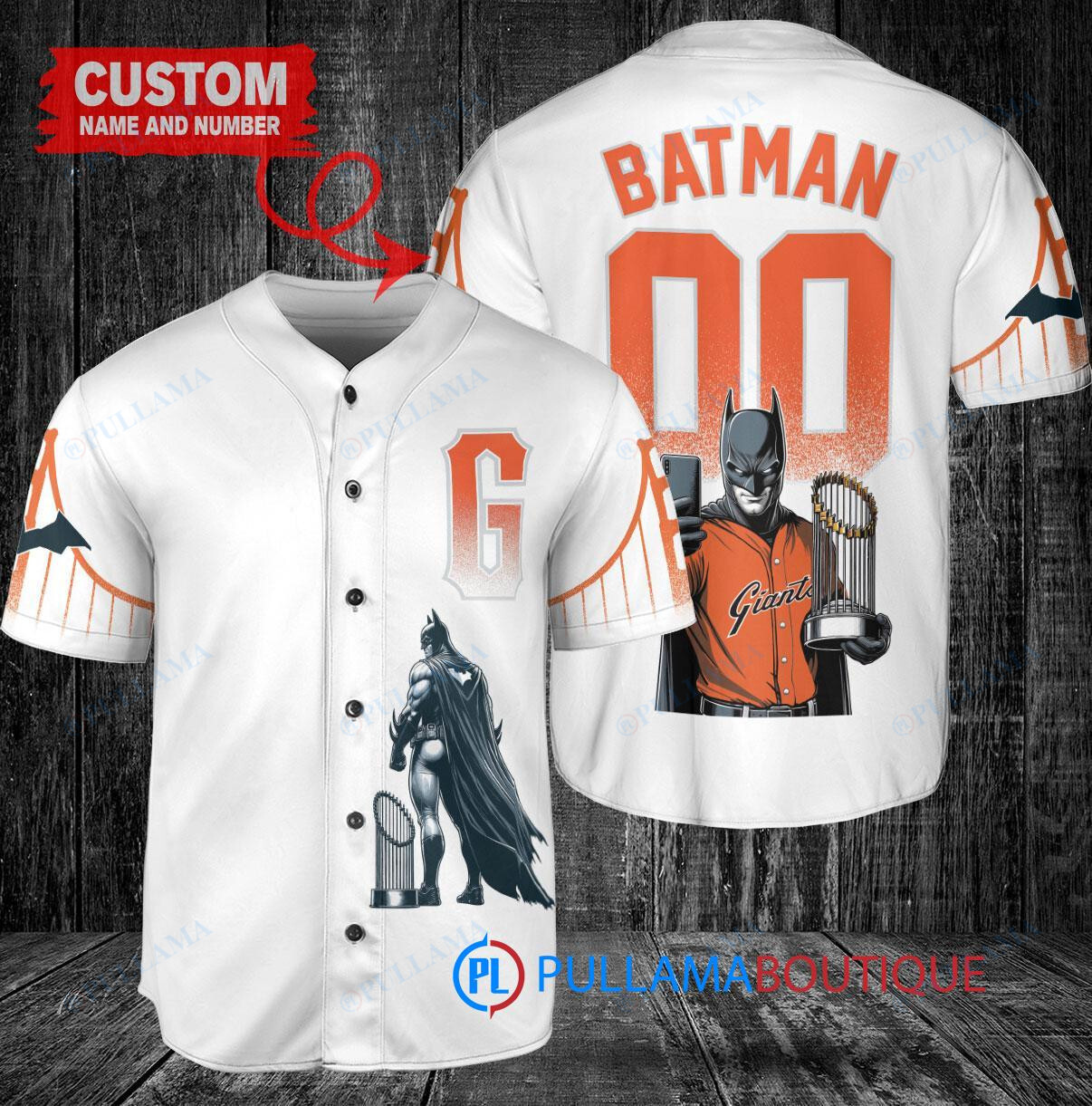 Boston Red Sox x DC Comics Batman The Dark Knight with Trophy Custom Baseball Jersey Gold-Light Blue City Connect