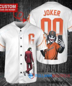 San Francisco Giants x Joker DC Comics with Trophy Custom Baseball Jersey White City Connect