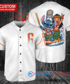 San Francisco Giants x Lilo & Stitch with Trophy Baseball Jersey White City Connect