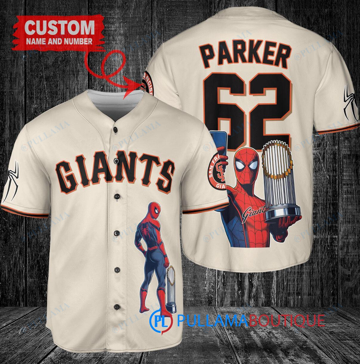 Houston Astros x Marvel Spiderman with Trophy Custom Baseball Jersey White