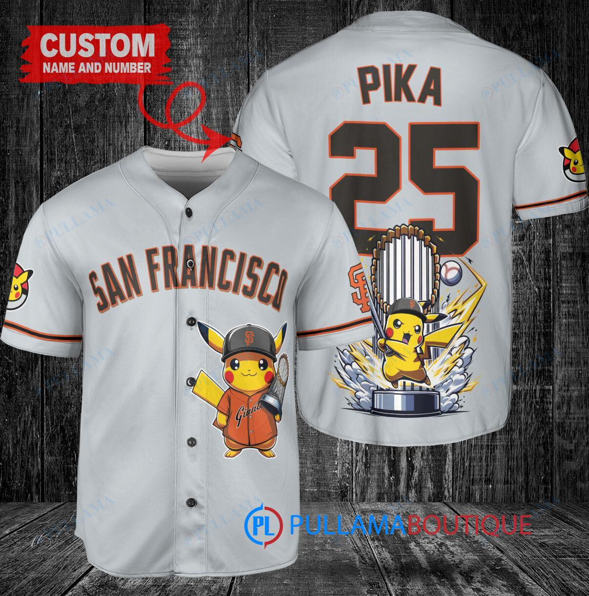 Cincinnati Reds x Pikachu Pokemon with Trophy Custom Baseball Jersey Black 2023 City Connect