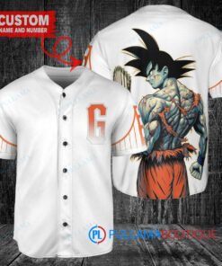 San Francisco Giants x Son Goku Kakarot Super Saiyan Dragon Ball Z with Trophy Baseball Jersey White City Connect