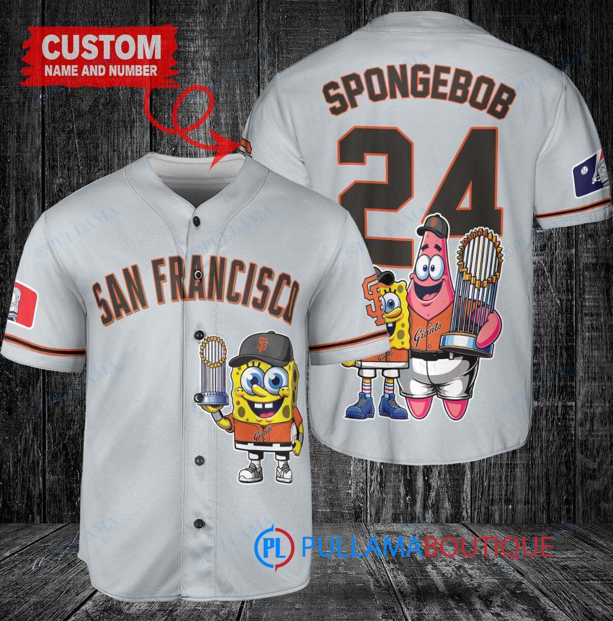 Texas Rangers x SpongeBob SquarePants with Trophy Custom Baseball Jersey Royal