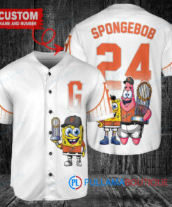 San Francisco Giants x SpongeBob SquarePants with Trophy Custom Baseball Jersey White City Connect