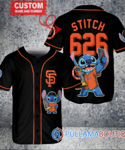 San Francisco Giants x Stitch with Trophy Baseball Jersey Black