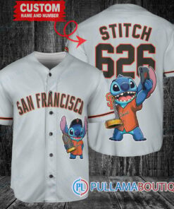 San Francisco Giants x Stitch with Trophy Baseball Jersey Gray