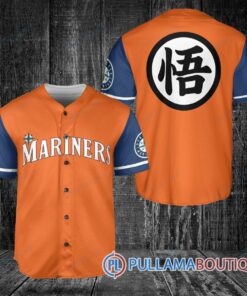 Seattle Mariners Dragon Ball Z Goku Baseball Jersey