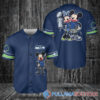 Green Bay Packers x Mickey and Minnie with Trophy Baseball Jersey White