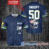 Indianapolis Colts x Snoopy and Charlie Brown with Trophy Custom Baseball Jersey Royal