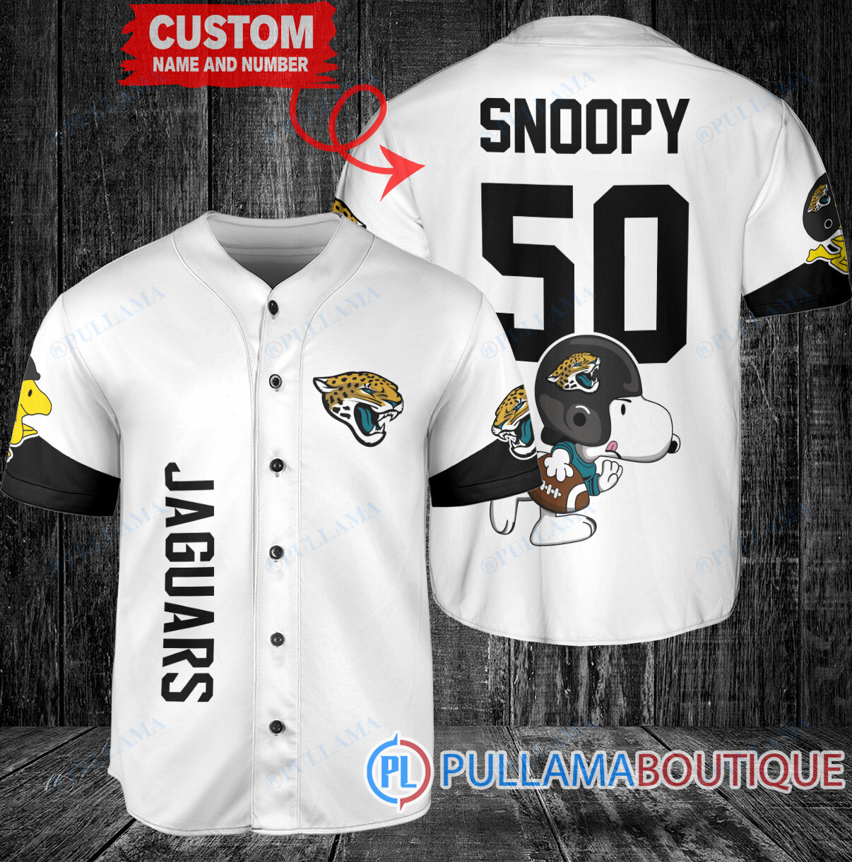 Snoopy Dallas Cowboys  Custom Baseball Jersey Navy Striped