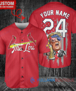 St. Louis Cardinals Limited Edition World Series Trophy Baseball Jersey Red