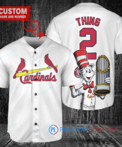 St. Louis Cardinals x Dr Seuss World Series Trophy Baseball Jersey White