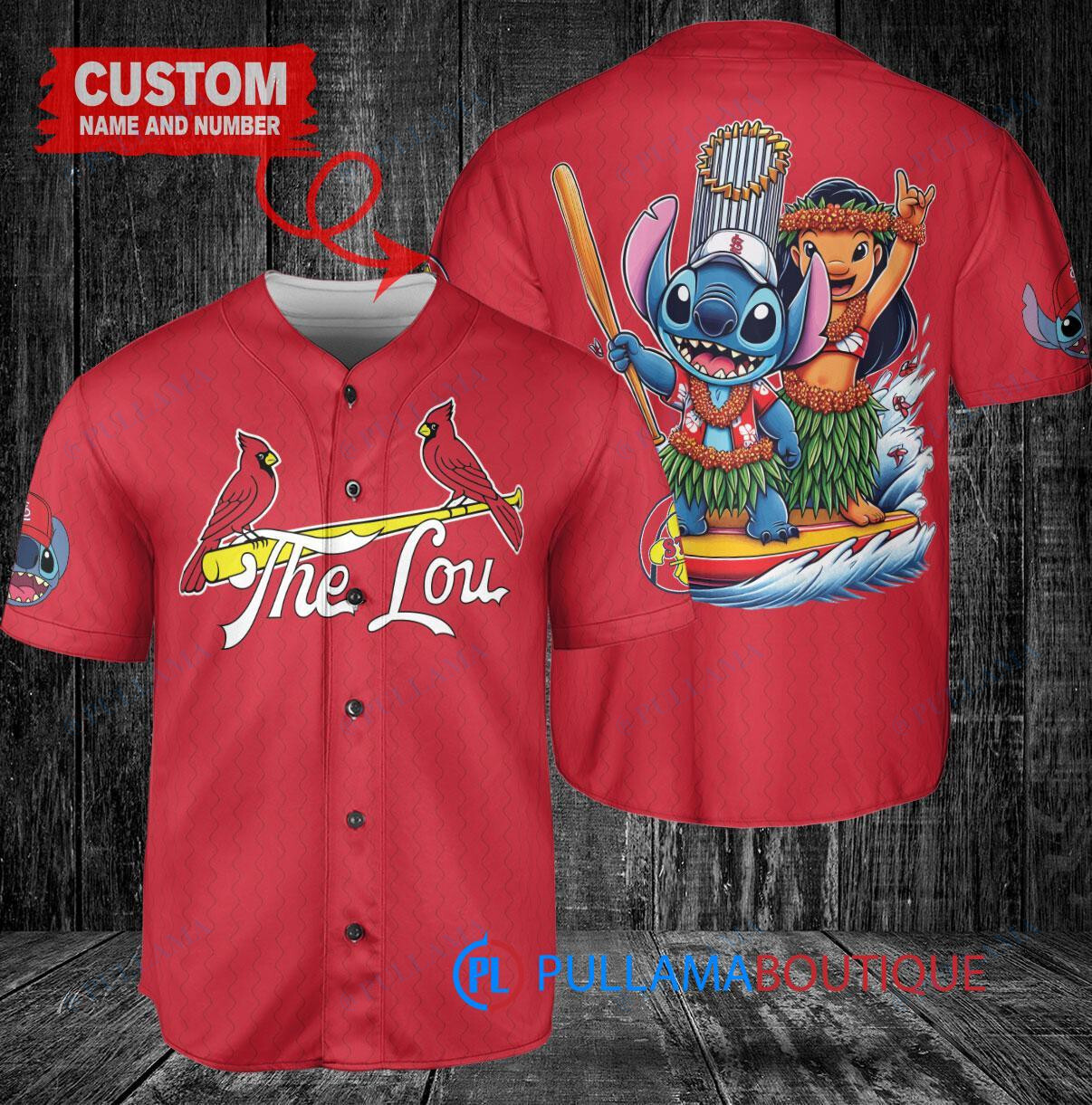 Miami Marlins x Lilo & Stitch with Trophy Baseball Jersey White