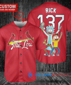 St. Louis Cardinals x Rick and Morty Baseball Jersey – Red City Connect