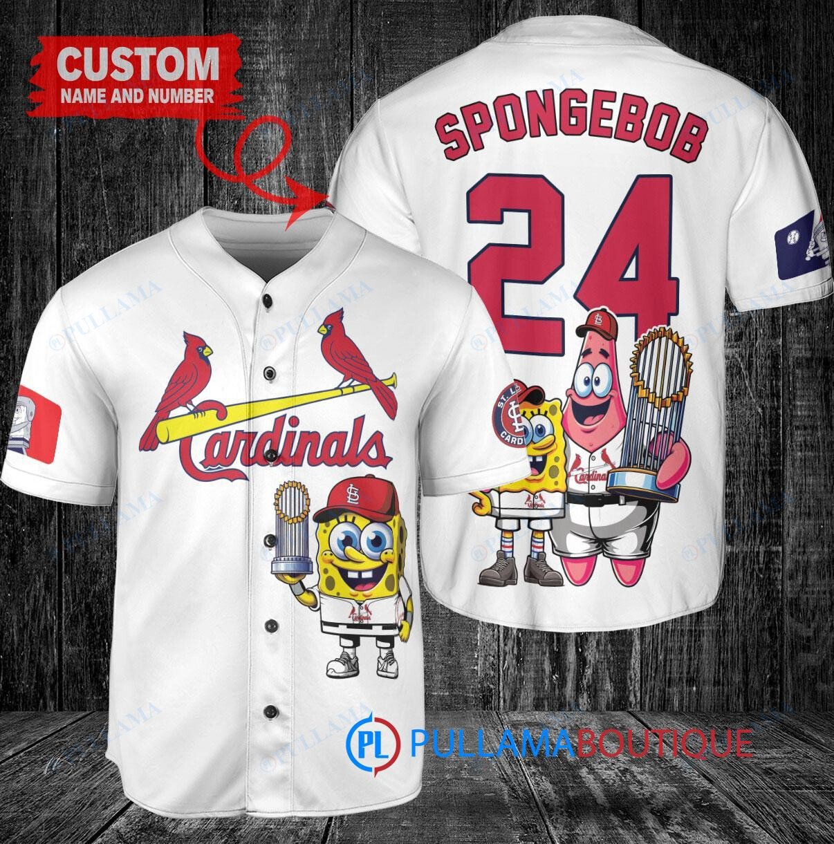 Tampa Bay Rays SpongeBob SquarePants Trophy Baseball Jersey White Replica