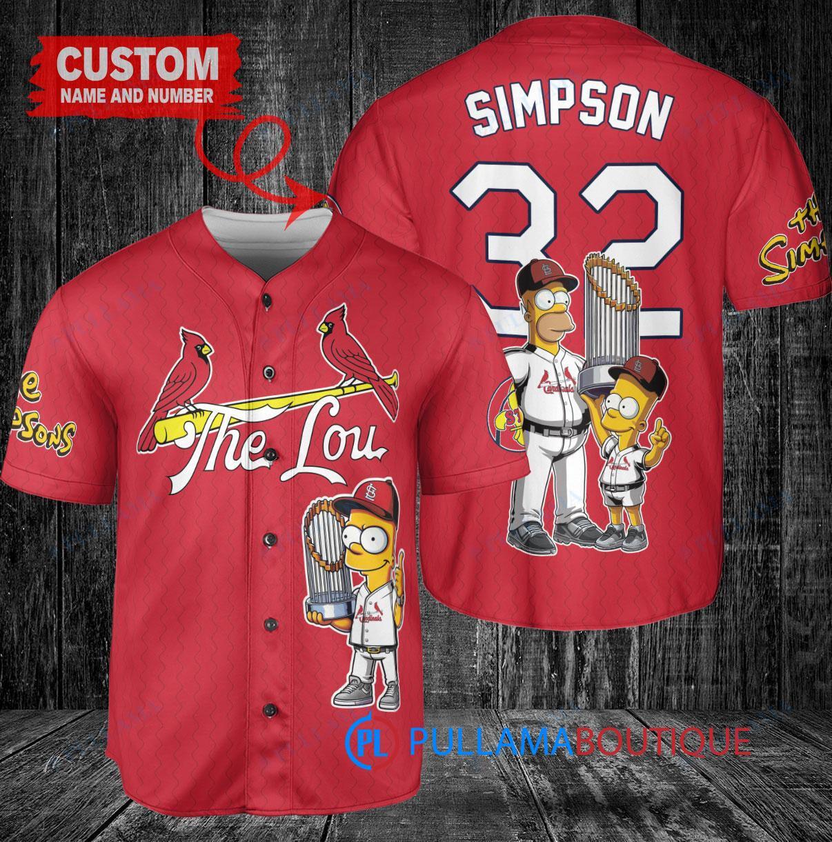 Seattle Mariners x The Simpsons Bart Simpson, Homer Simpson, Lisa Simpson with Trophy Custom Baseball Jersey Navy