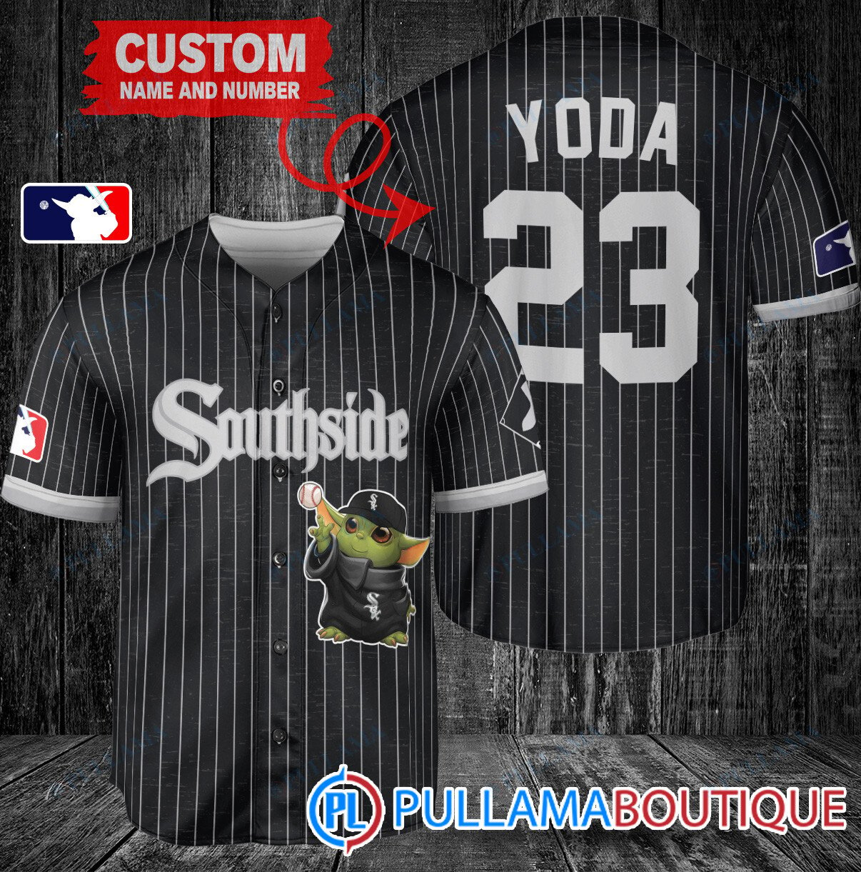 Star Wars Baby Yoda Cleveland Guardians Custom Baseball Jersey White