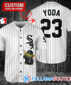 Star Wars Baby Yoda Chicago White Sox Custom Baseball Jersey White