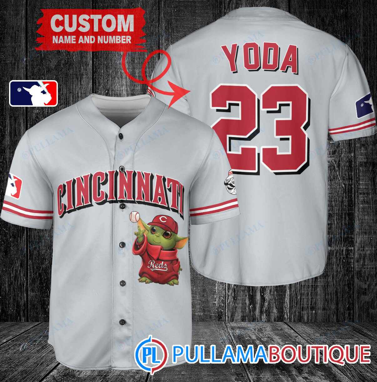 Star Wars Baby Yoda New York Mets Custom Baseball Jersey White