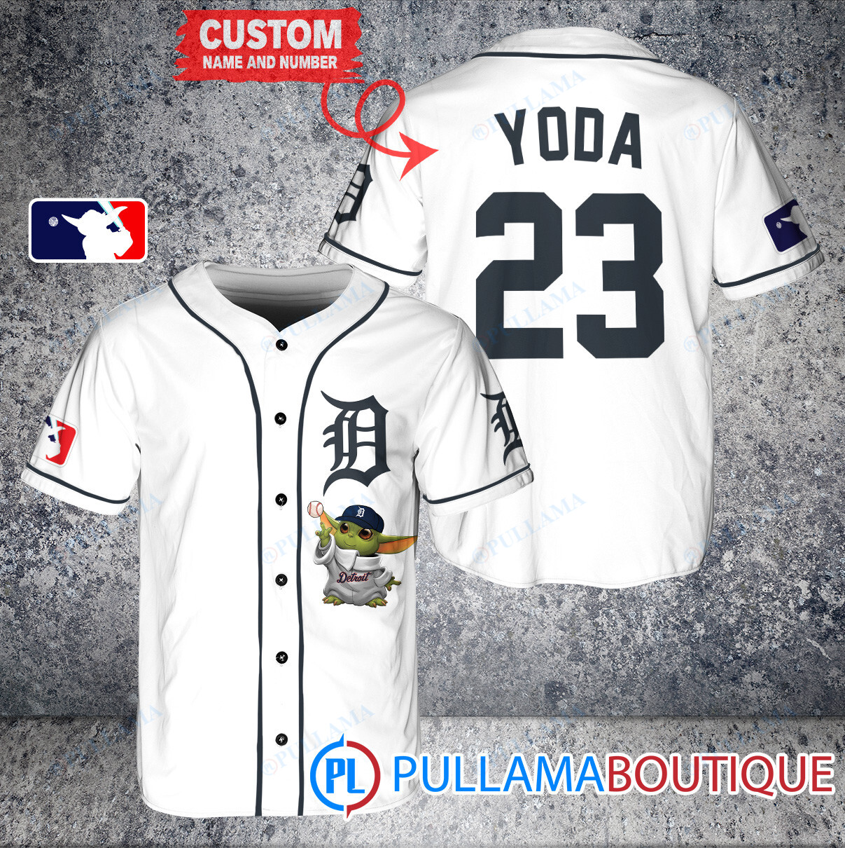 Star Wars Baby Yoda Los Angeles Angels Custom Baseball Jersey White