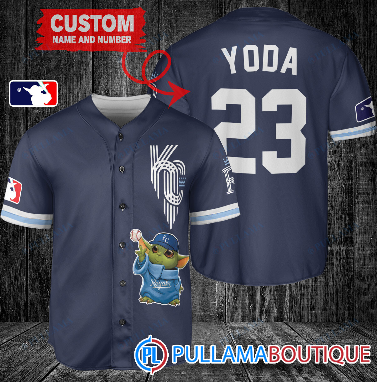 Star Wars Baby Yoda Chicago Cubs Custom Baseball Jersey White