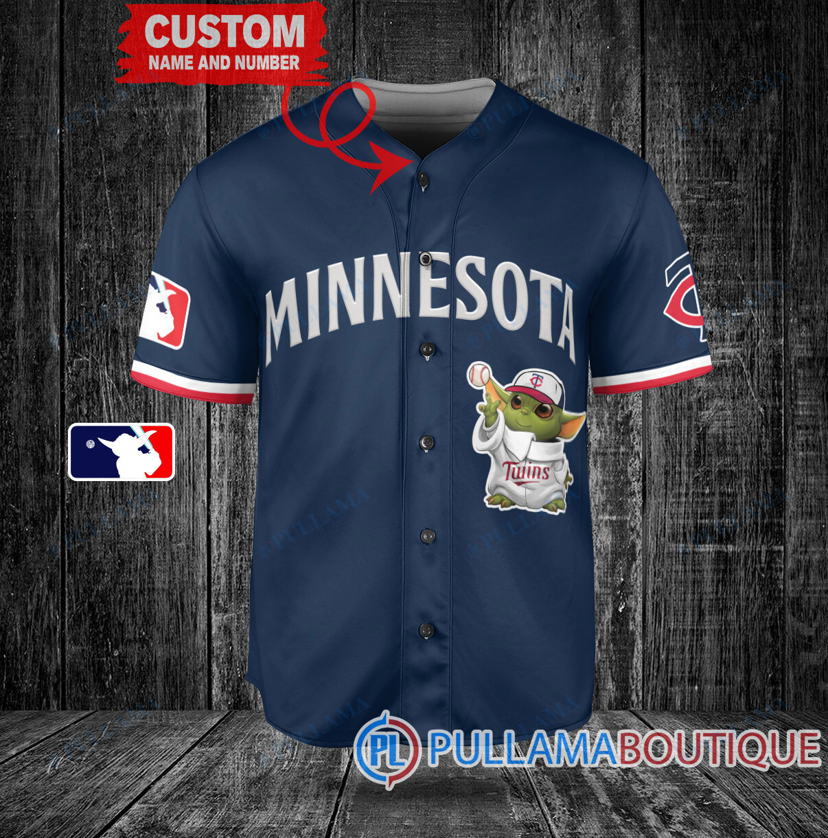 Star Wars Baby Yoda Boston Red Sox Custom Baseball Jersey Red