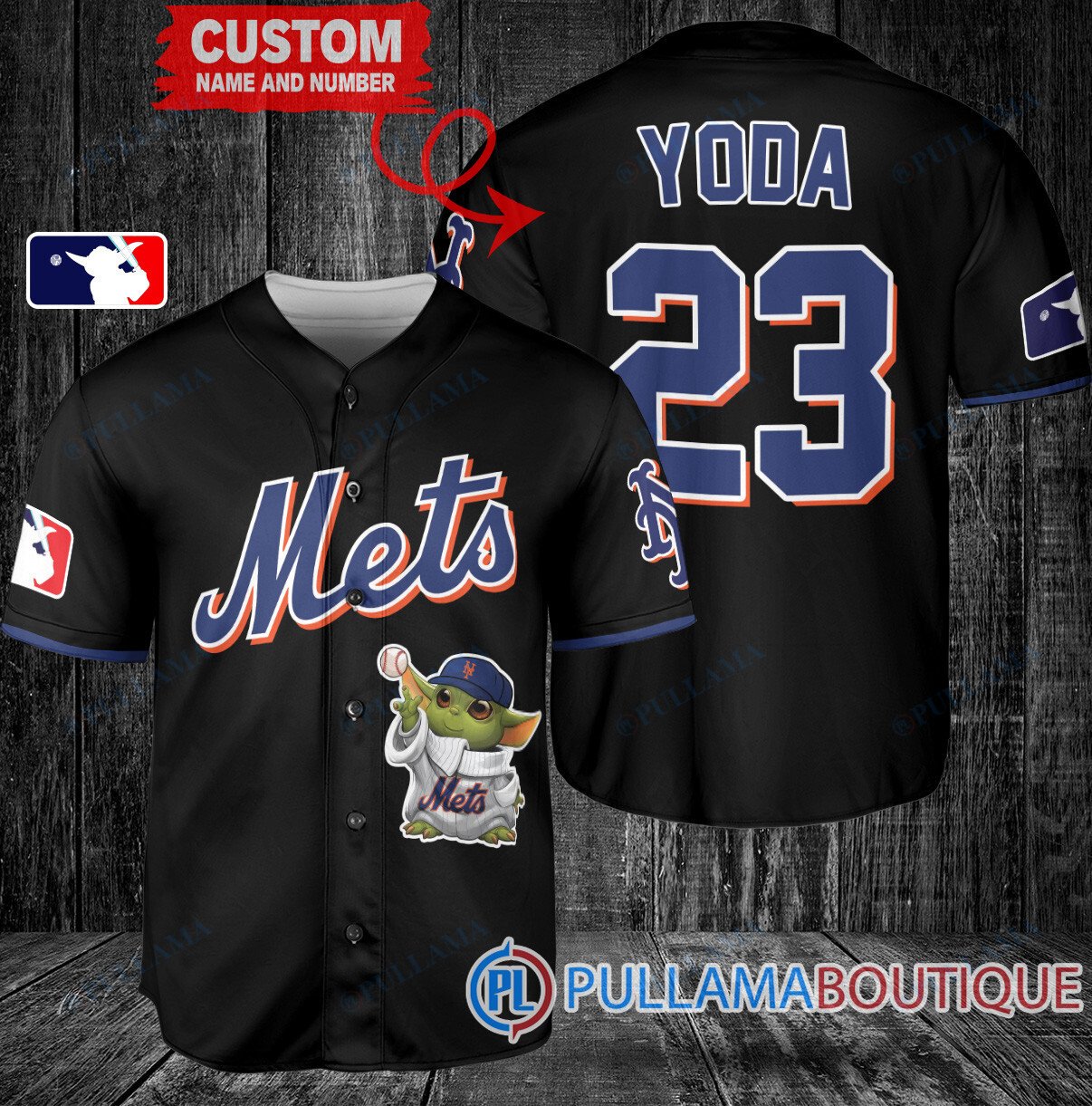 Star Wars Baby Yoda Milwaukee Brewers Custom Baseball Jersey White