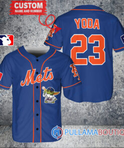 Star Wars Baby Yoda New York Mets Custom Baseball Jersey Royal