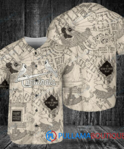 St.Louis Cardinals Harry Potter The Marauders Map Baseball Jersey