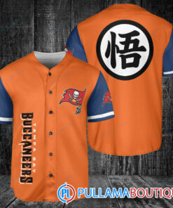 Tampa Bay Buccaneers Dragon Ball Z Goku Baseball Jersey