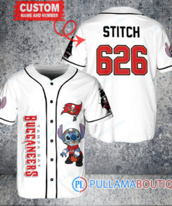 Tampa Bay Buccaneers Stitch Custom Baseball Jersey White