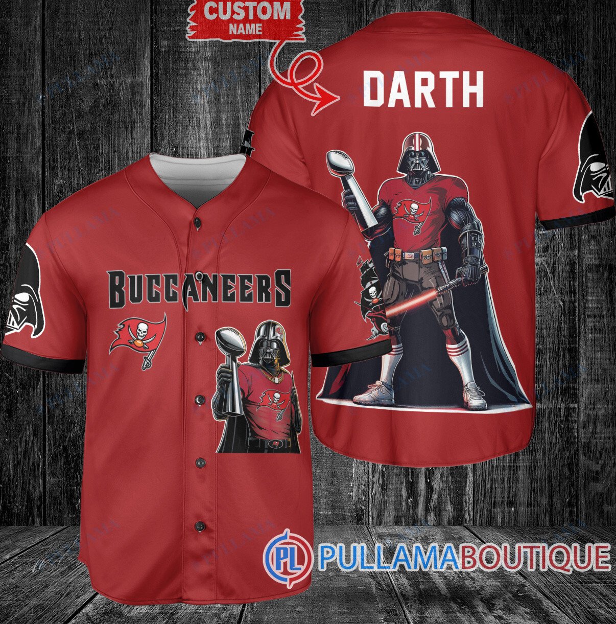 Miami Dolphins x Darth Vader Star Wars with Trophy Custom Baseball Jersey Aqua