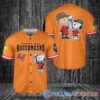 Arizona Cardinals x Snoopy and Charlie Brown with Trophy Baseball Jersey Red