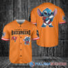 Chicago Bears x Stitch with Trophy Baseball Jersey Orange