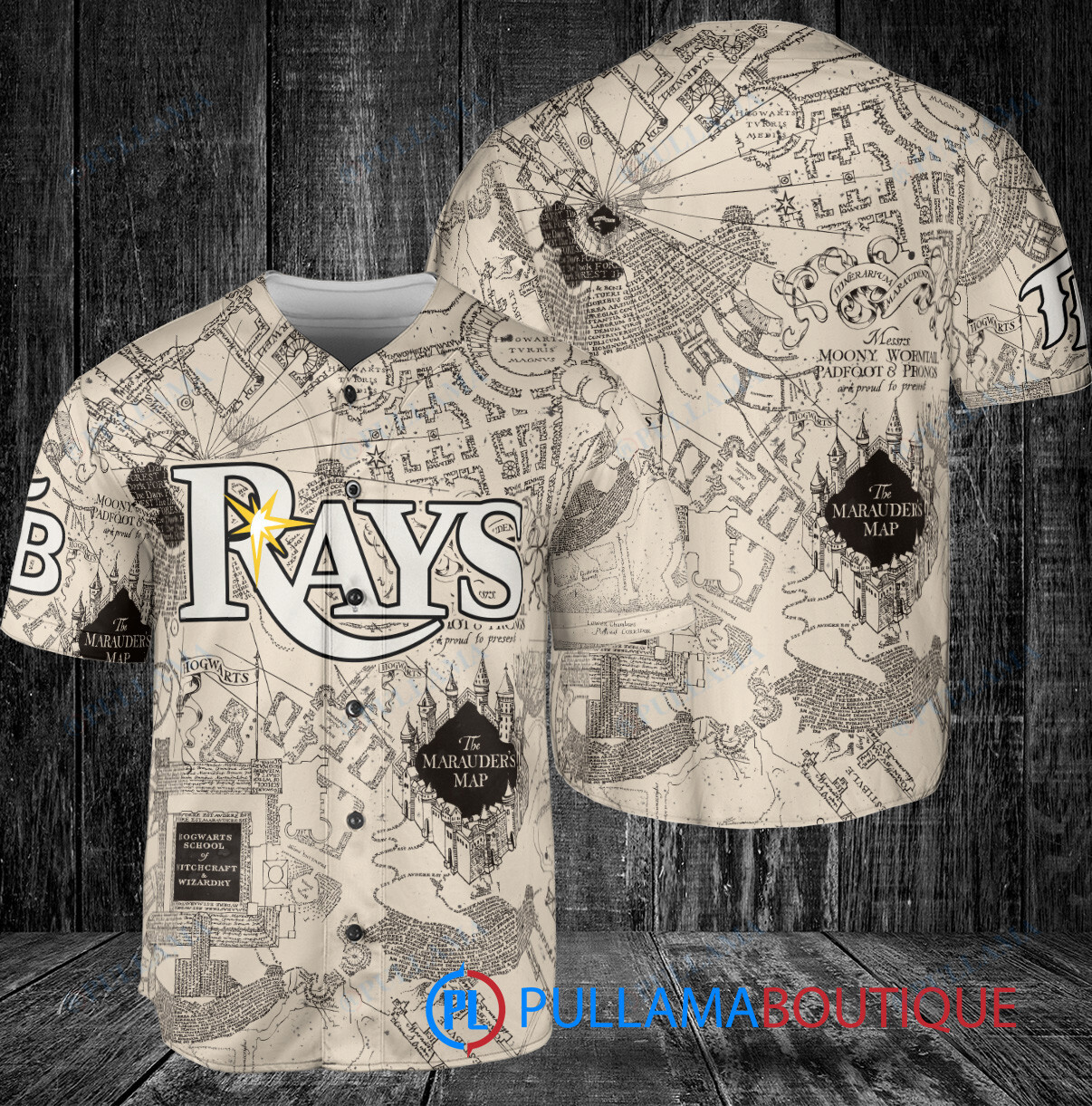 New York Yankees Harry Potter The Marauders Map Baseball Jersey