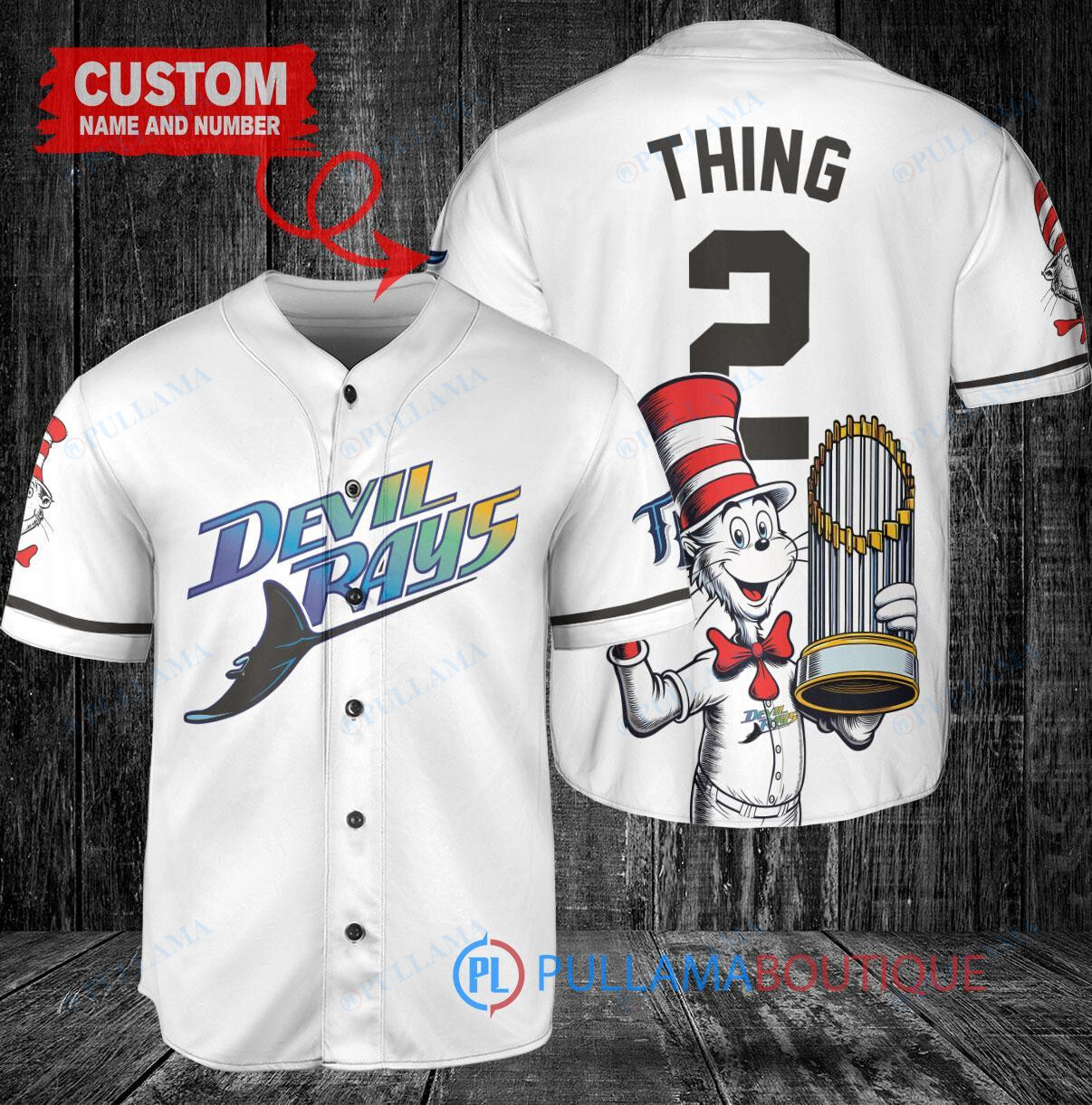 Seattle Mariners x Dr Seuss with World Series Trophy Custom Baseball Jersey Navy