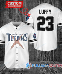 Tennessee Titans Luffy After Timeskip One Piece Straw Hats Custom Baseball Jersey