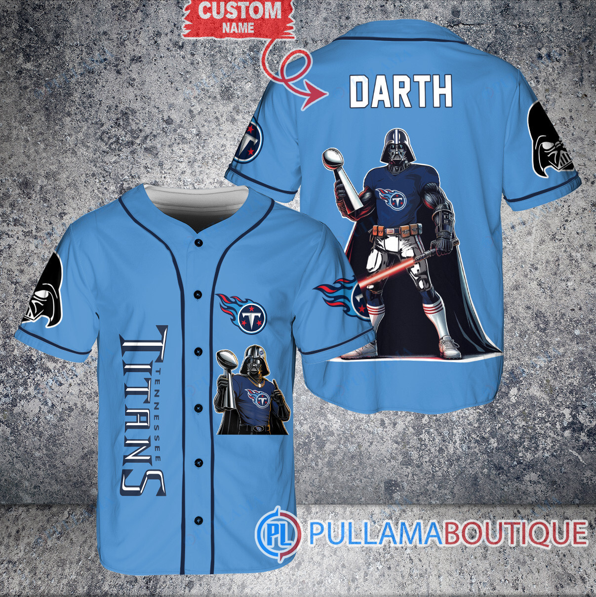 San Francisco 49ers x Darth Vader Star Wars with Trophy Custom Baseball Jersey Black